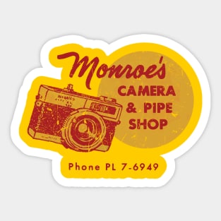 Monroe's Camera and Pipe Shop Sticker